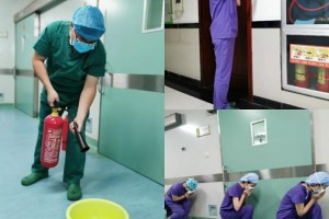 【杏林资讯】保障医患安全手术室组织开展火灾应急预案演练