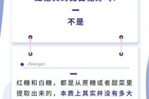 红糖真的比白糖好吗