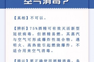 明医识药·疫本相丨新冠盛行期间可用75%酒精进行空气消毒