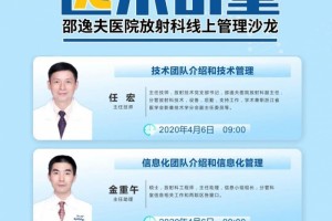 第六期逸术讲堂——2020邵逸夫医院放射科办理沙龙